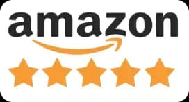amazon logo with rating