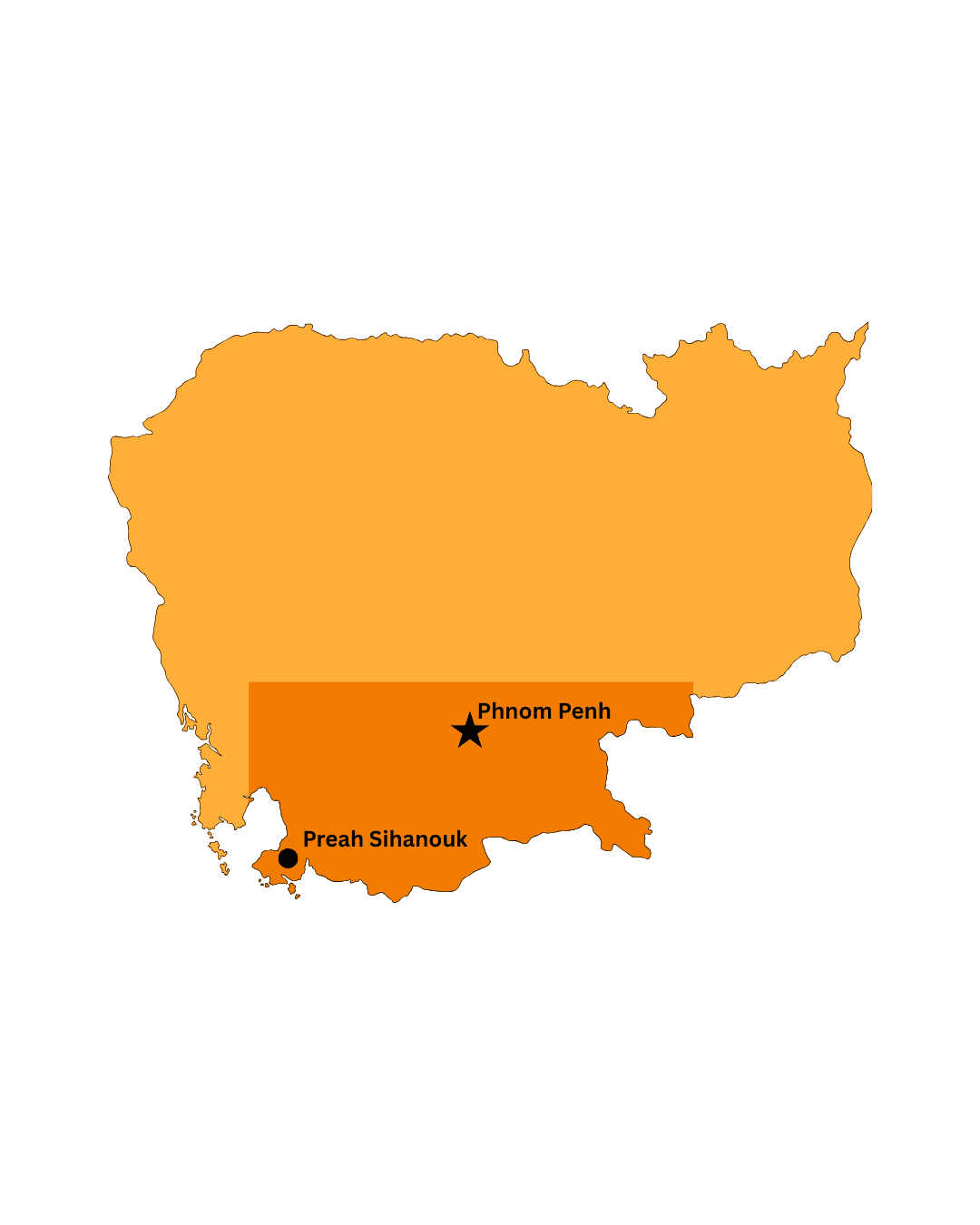 cambodia map