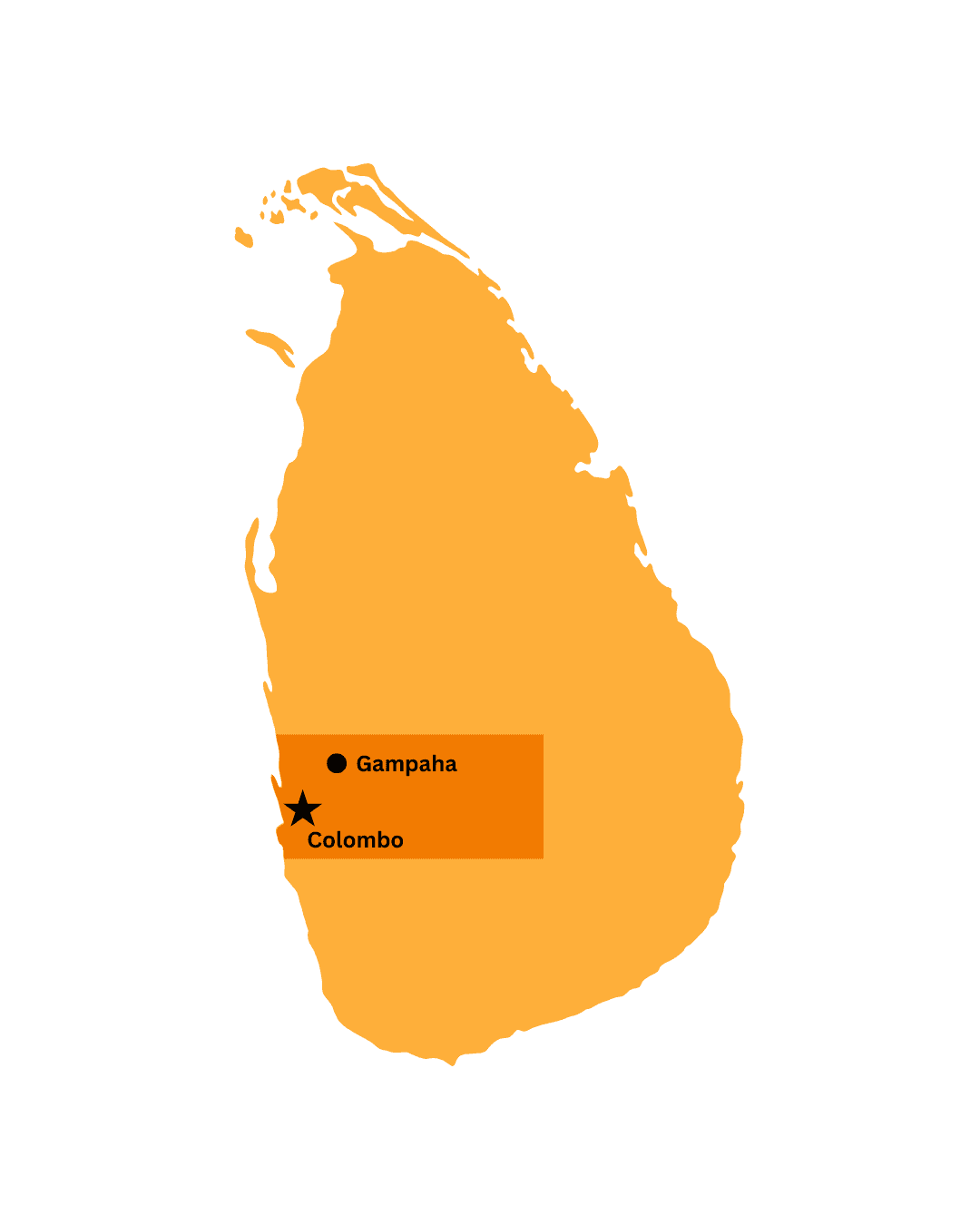 srilanka map