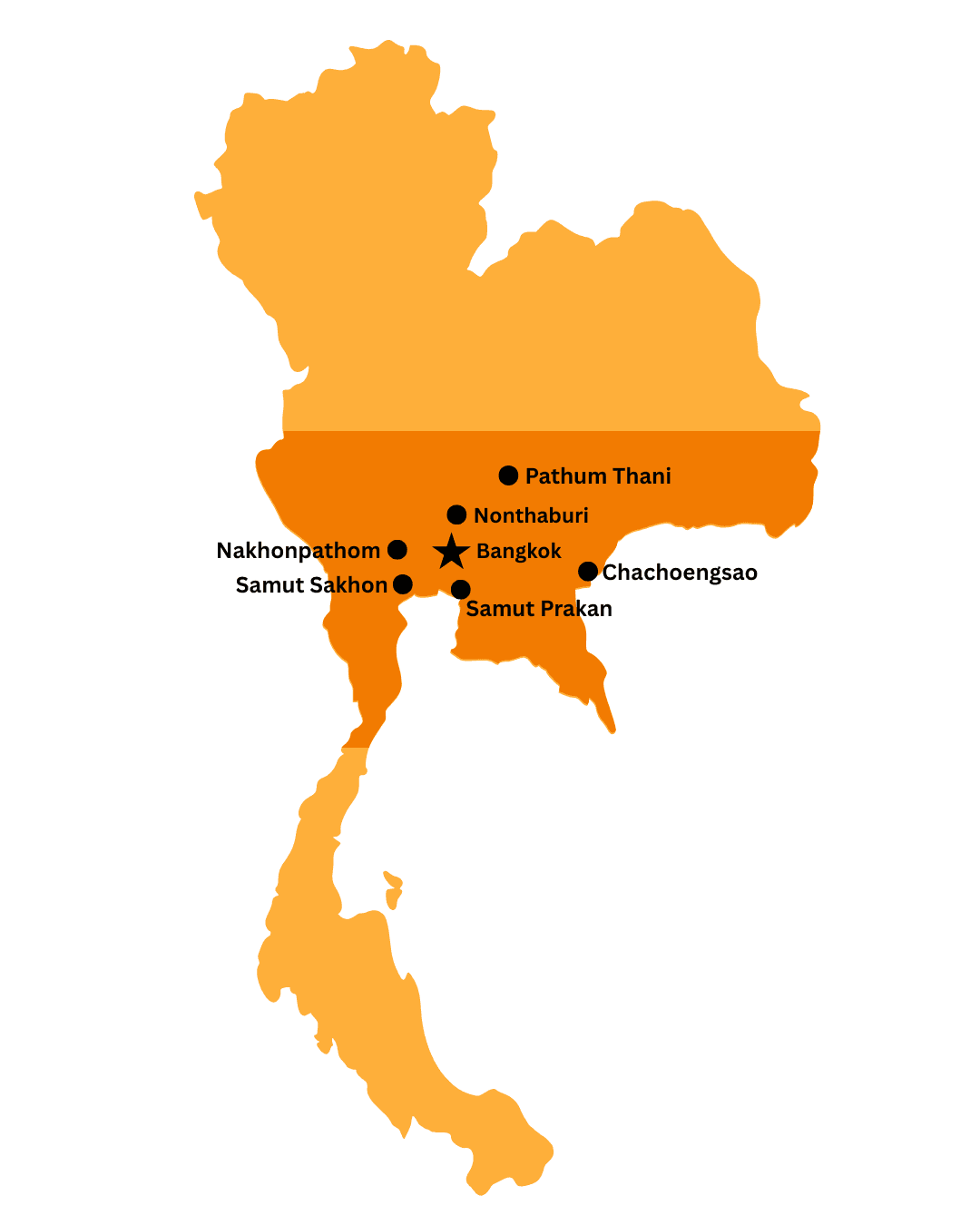 thailand map